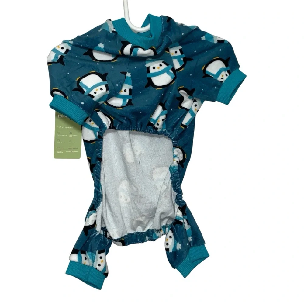 Fitwarm Cute Penguin Dog Pajamas, Dog Winter Clothes for Small Dogs Girl Boy,